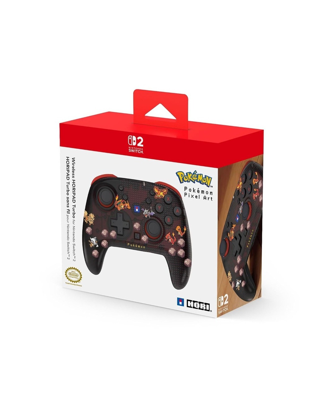 Pokemon Pixel Red Wireless HORIPAD Turbo for Switch 2 and Switch